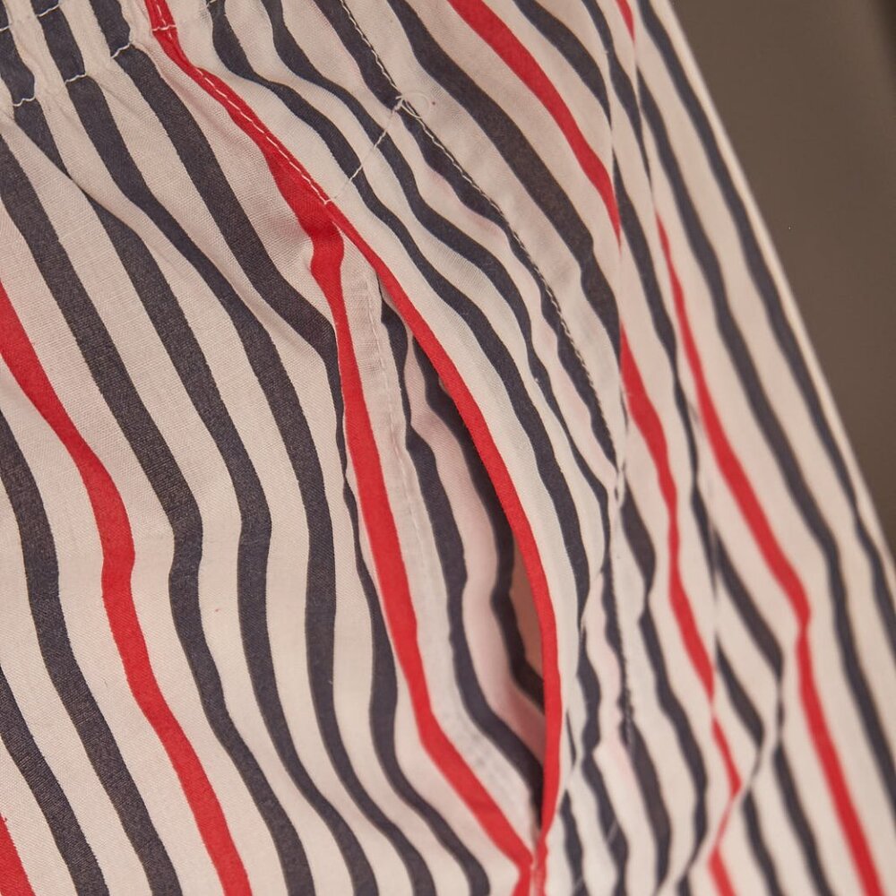 1980s Hugo Valentino Striped Boxer Shorts